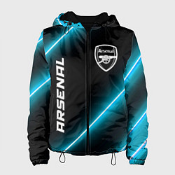 Куртка с капюшоном женская Arsenal неоновые лампы, цвет: 3D-черный