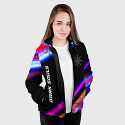 Куртка с капюшоном женская Dark Souls speed game lights, цвет: 3D-черный — фото 2