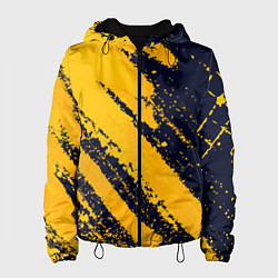 Куртка с капюшоном женская Абстрактный узор с концепцией, цвет: 3D-черный