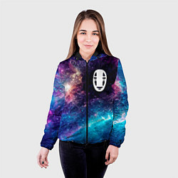 Куртка с капюшоном женская Spirited Away space anime, цвет: 3D-черный — фото 2