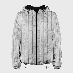 Куртка с капюшоном женская Текстура серого камня, цвет: 3D-черный