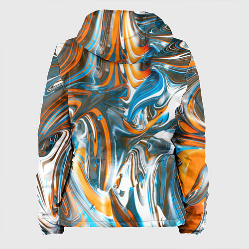Женская куртка Иллюзия смешанных абстрактных красок / 3D-Черный – фото 2