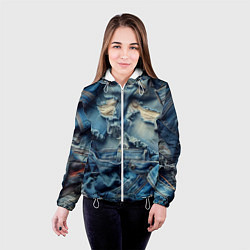 Куртка с капюшоном женская Denim rags - fashion trend, цвет: 3D-белый — фото 2
