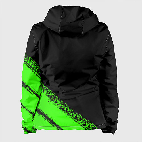 Женская куртка Kawasaki - logo / 3D-Черный – фото 2