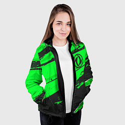 Куртка с капюшоном женская Dongfeng sport green, цвет: 3D-черный — фото 2