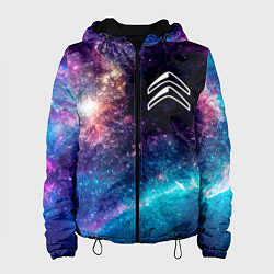 Куртка с капюшоном женская Citroen space auto, цвет: 3D-черный