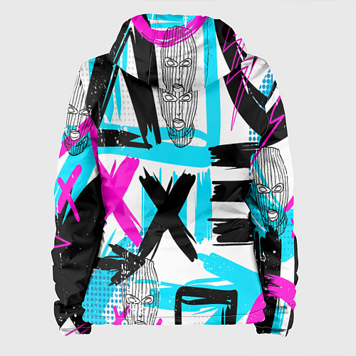 Женская куртка Маска гопника / 3D-Черный – фото 2