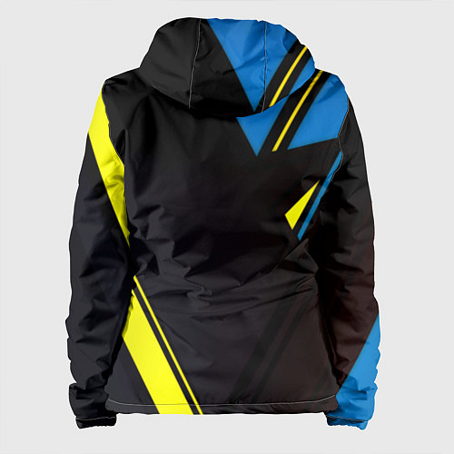 Женская куртка Имперская Россия спорт геомтерия / 3D-Черный – фото 2