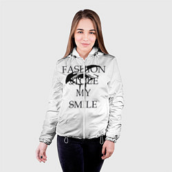Куртка с капюшоном женская Мода украла мою улыбку, цвет: 3D-белый — фото 2