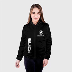 Куртка с капюшоном женская Buik logo white, цвет: 3D-черный — фото 2