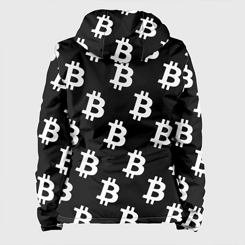 Женская куртка Биткоин блокчейн / 3D-Черный – фото 2