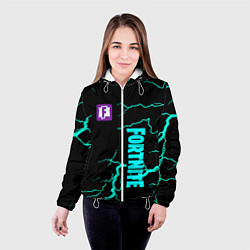 Куртка с капюшоном женская Fortnite storm games, цвет: 3D-белый — фото 2