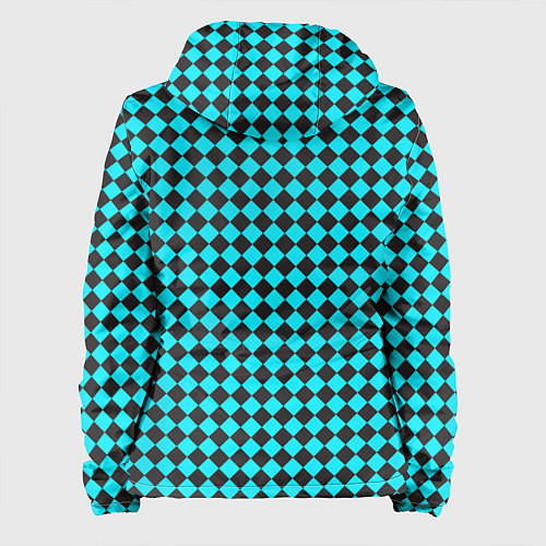 Женская куртка Паттерн клеточка / 3D-Черный – фото 2