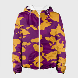 Куртка с капюшоном женская Песчанный камуфляж милитраи, цвет: 3D-белый