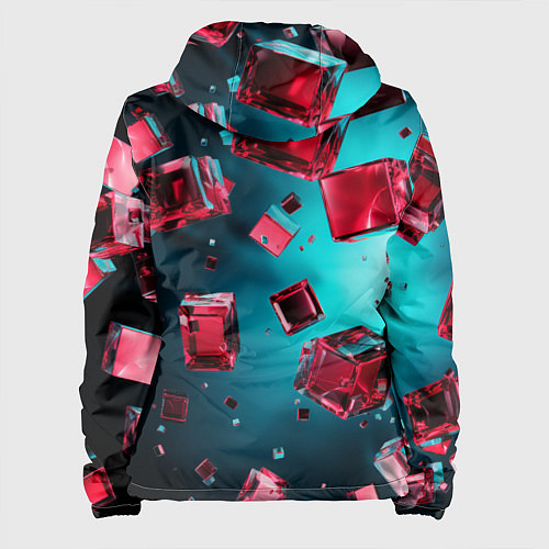 Женская куртка Взрыв из камней / 3D-Черный – фото 2