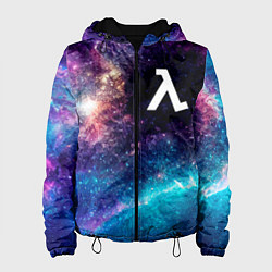 Куртка с капюшоном женская Half-Life space game, цвет: 3D-черный