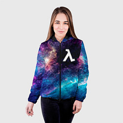 Куртка с капюшоном женская Half-Life space game, цвет: 3D-черный — фото 2
