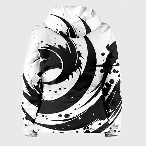 Женская куртка Ai art black and white abstraction / 3D-Черный – фото 2