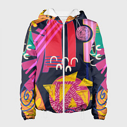 Куртка с капюшоном женская Ширли мырли, цвет: 3D-белый