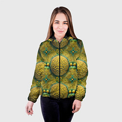 Куртка с капюшоном женская Чертоги разума - мозги в лабиринте, цвет: 3D-черный — фото 2