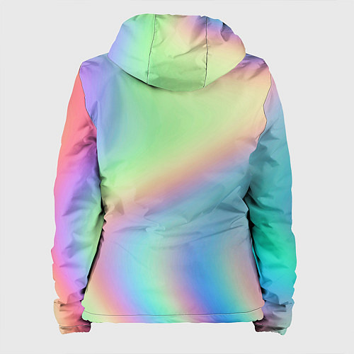 Женская куртка Бензиновый градиент / 3D-Черный – фото 2