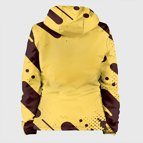 Женская куртка Герб РФ текстура ретро / 3D-Черный – фото 2