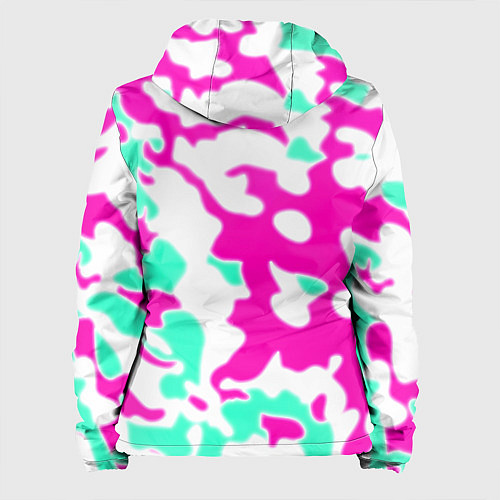 Женская куртка Текстура камуфляж детский / 3D-Черный – фото 2