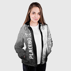 Куртка с капюшоном женская Placebo - grey gradient по-вертикали, цвет: 3D-черный — фото 2