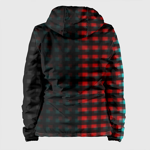 Женская куртка Sally face текстура глитч / 3D-Черный – фото 2