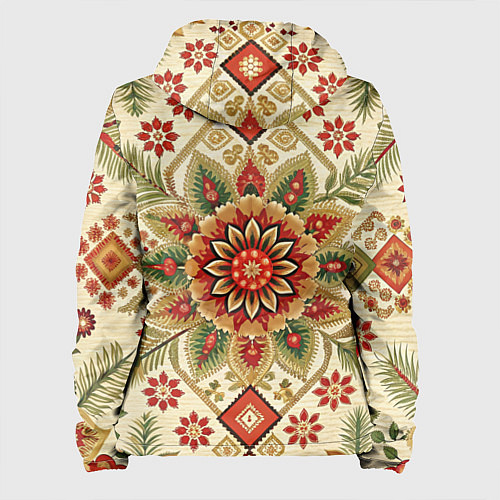 Женская куртка Русские классические узоры и орнамент / 3D-Черный – фото 2