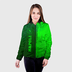 Куртка с капюшоном женская Napoli - green gradient по-вертикали, цвет: 3D-черный — фото 2