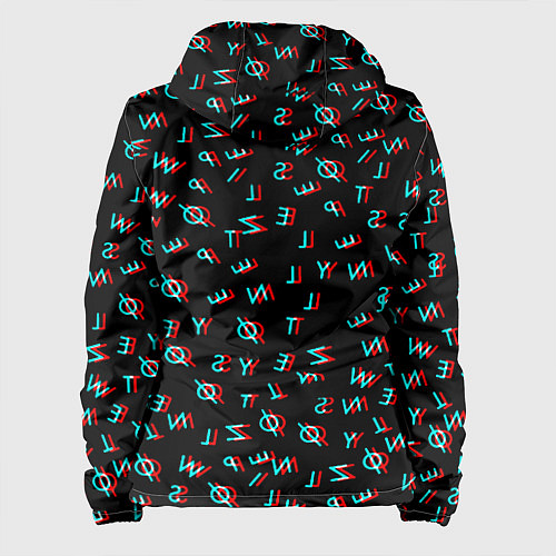Женская куртка Twenty one pilots glitch / 3D-Черный – фото 2
