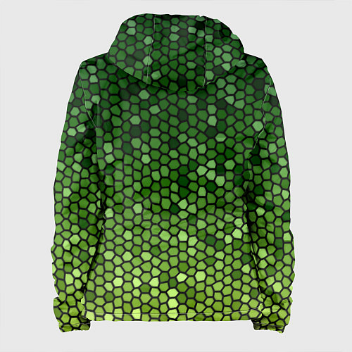 Женская куртка Мозаика под зеленую змею / 3D-Черный – фото 2