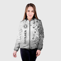 Куртка с капюшоном женская Chelsea - white gradient по-вертикали, цвет: 3D-черный — фото 2