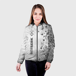 Куртка с капюшоном женская Berserk - white gradient по-вертикали, цвет: 3D-черный — фото 2