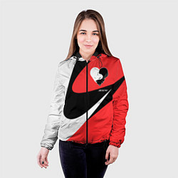 Куртка с капюшоном женская Meet my heart, цвет: 3D-черный — фото 2