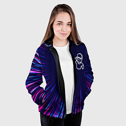 Куртка с капюшоном женская Stumble Guys northern cold, цвет: 3D-черный — фото 2