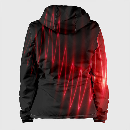 Женская куртка Оптическая молния / 3D-Черный – фото 2