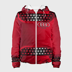 Куртка с капюшоном женская Audi metal steel, цвет: 3D-белый