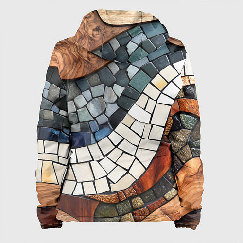 Женская куртка Плиточная мозайка / 3D-Черный – фото 2