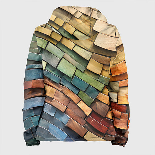 Женская куртка Волнистая мозаика / 3D-Черный – фото 2