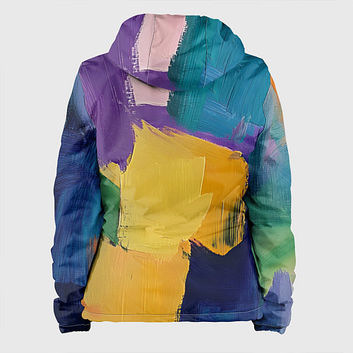 Женская куртка Мазки красок / 3D-Черный – фото 2