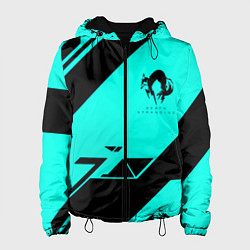 Куртка с капюшоном женская Deathstranding geometry, цвет: 3D-черный