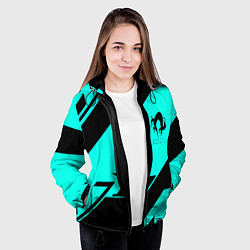 Куртка с капюшоном женская Deathstranding geometry, цвет: 3D-черный — фото 2