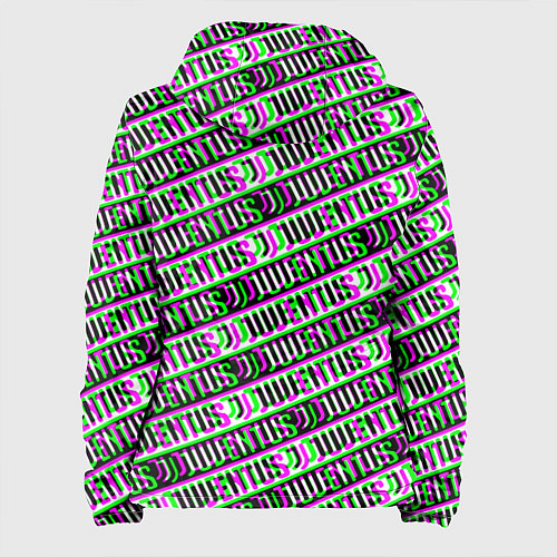 Женская куртка Juventus glitch pattern / 3D-Черный – фото 2