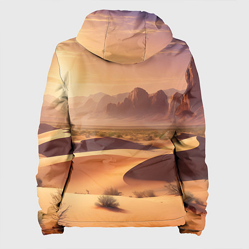 Женская куртка Закат в жаркой пустыне / 3D-Черный – фото 2
