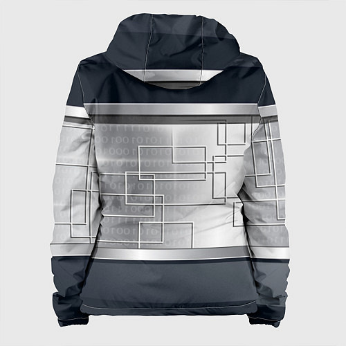 Женская куртка FORD текстура из метала / 3D-Черный – фото 2