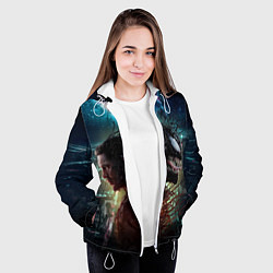 Куртка с капюшоном женская Веном и Эдди, цвет: 3D-белый — фото 2