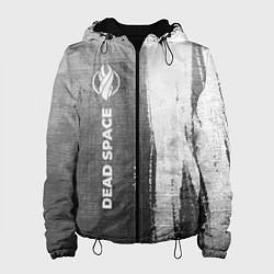 Куртка с капюшоном женская Dead Space - grey gradient по-вертикали, цвет: 3D-черный