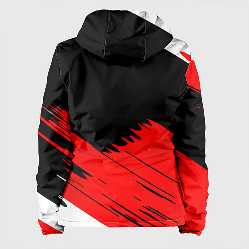 Женская куртка СССР краски абстрактные текстура / 3D-Черный – фото 2